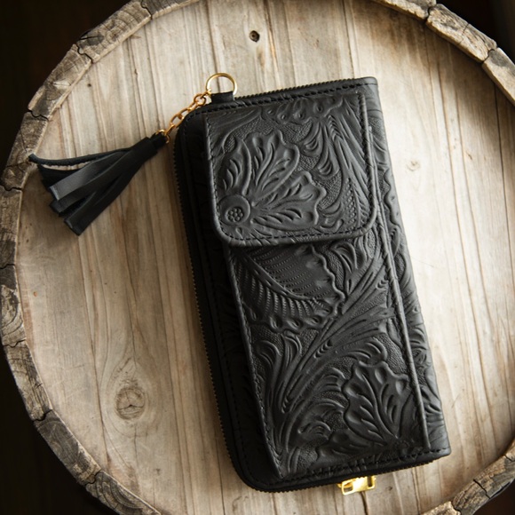 Genuine leather wallet-bag crossover bag - Picture 5 of 14